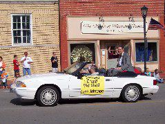 Lynn Johnston in parade