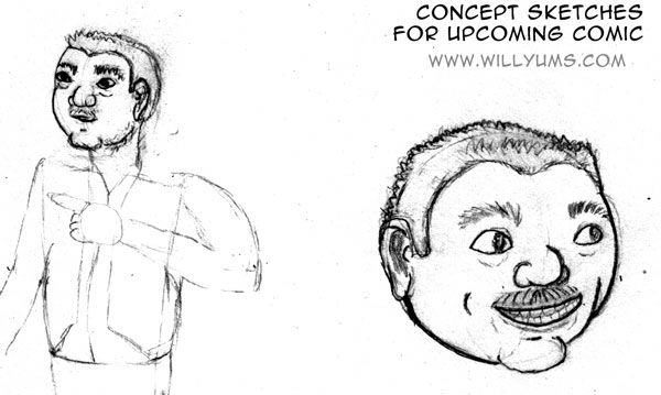 Concept sketch for next month